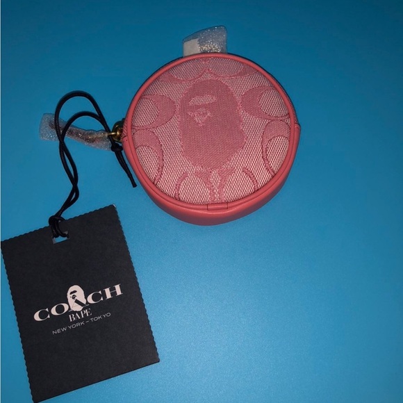 Bape x Coach Coin Case in Signature Jacquard - Picture 3 of 4